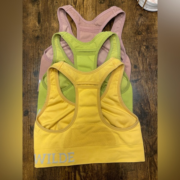 Harper Sports Bra Set in Pink, Green, and Yellow Size Small Lot of 3 - Picture 2 of 2